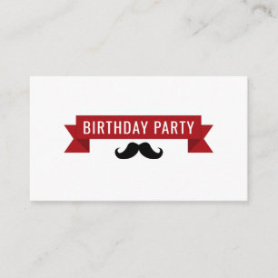 Classic Circus Poster, Kid's Birthday Party Ticket Enclosure Card