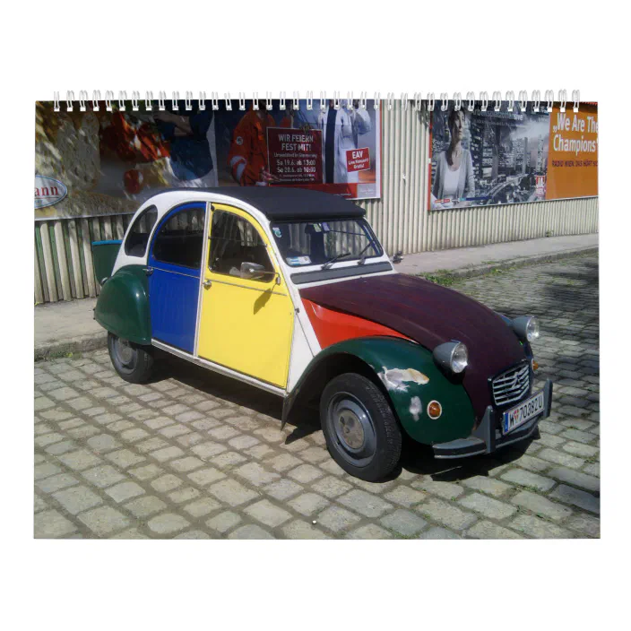 Calendrier 2cv 2023 Classic Citroen 2Cv Cars 2022 Calendar | Zazzle.com