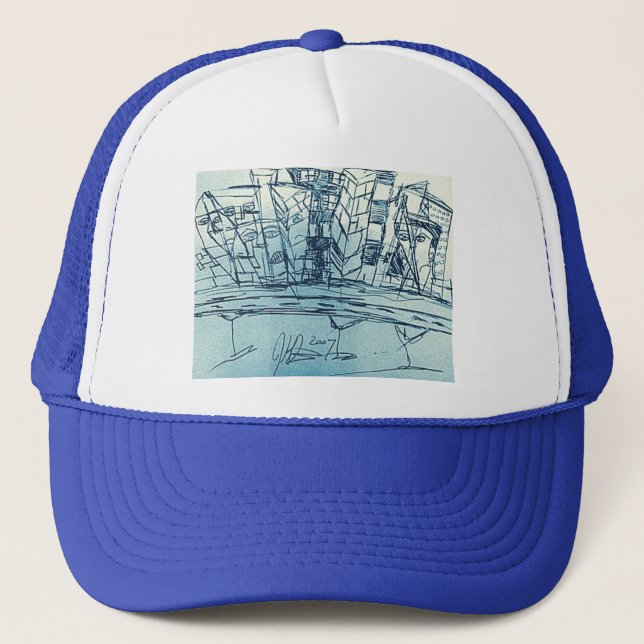 CLASSIC CITYSCAPE TRUCKER HAT (Front)