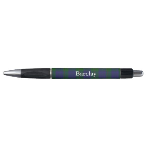 Classic Clan Barclay Tartan Plaid Custom Pen
