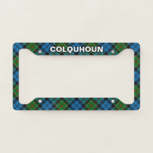 Classic Clan Colquhoun Tartan Plaid License Plate Frame