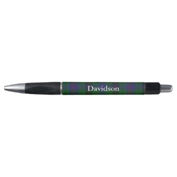 Classic Clan Davidson Tartan Plaid Custom Pen by Everythingplaid at Zazzle