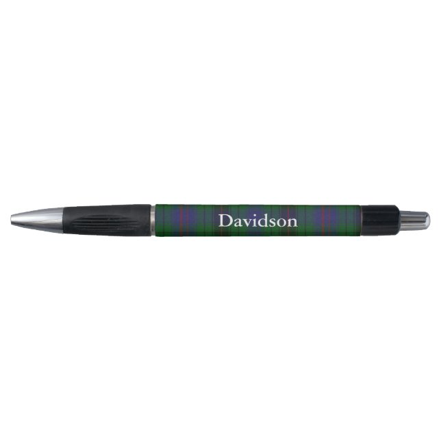 Classic Clan Davidson Tartan Plaid Custom Pen (Front)
