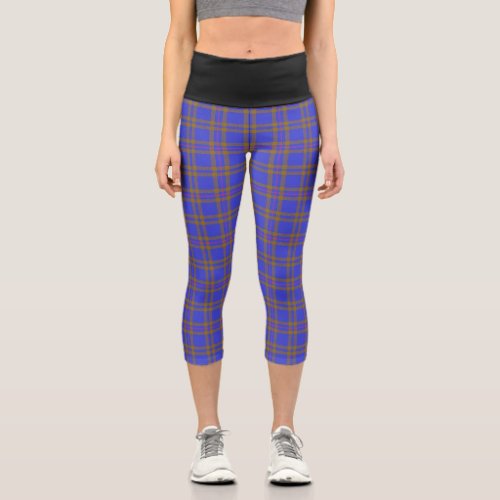 Classic Clan Elliot Elliott Tartan Plaid Capri Leggings