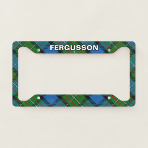 Classic Clan Fergusson Ferguson Tartan Plaid License Plate Frame