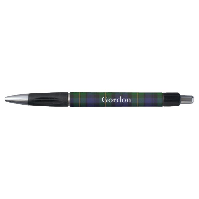 Classic Clan Gordon Tartan Plaid Custom Pen (Front)
