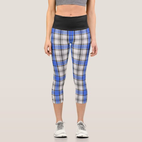 Classic Clan Hannay Tartan Plaid Capri Leggings