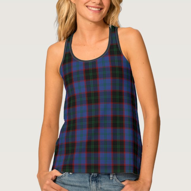 Classic Clan Home Tartan Plaid Tank Top (Front)