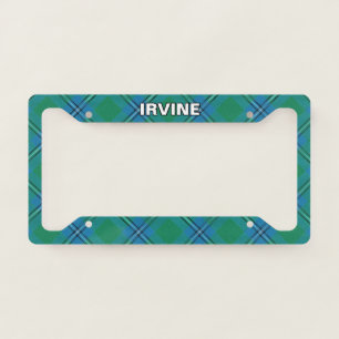Classic Clan Irvine Irwin Tartan Plaid License Plate Frame