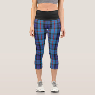 Classic Clan MacCorquodale Tartan Plaid Capri Leggings