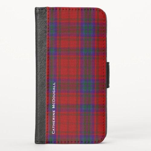 Classic Clan MacDougall  iPhone X Wallet Case