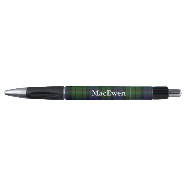 Classic Clan MacEwen Tartan Plaid Custom Pen (Front)