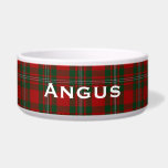 Classic Clan MacGregor Plaid Custom  Bowl<br><div class="desc">Handsome,  ceramic dog food or water dish done in the red,  green,  and white Scottish clan MacGregor tartan plaid pattern.  White text is ready to personalize for your pet.</div>