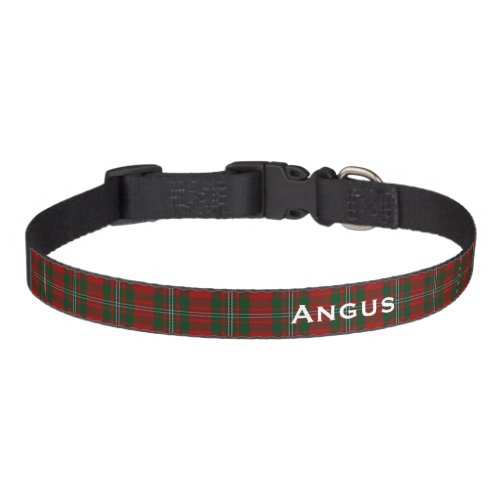 Classic Clan MacGregor Plaid Custom Dog Collar