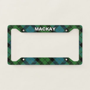 Classic Clan MacKay Ancient Tartan Plaid License Plate Frame