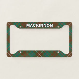 Classic Clan MacKinnon Hunting Tartan Plaid License Plate Frame