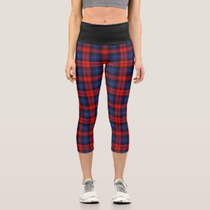 Classic Clan MacLachlan Tartan Plaid Capri Leggings