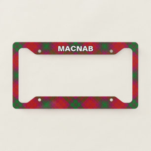 Classic Clan MacNab Tartan Plaid License Plate Frame