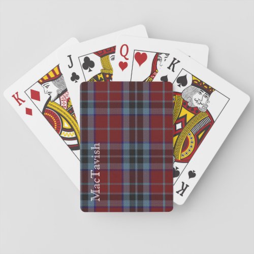 Classic Clan MacTavish Tartan Plaid Playing Cards
