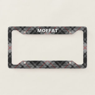 Classic Clan Moffat Tartan Plaid License Plate Frame