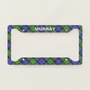 Classic Clan Murray Tartan Plaid License Plate Frame