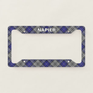 Classic Clan Napier Tartan Plaid License Plate Frame