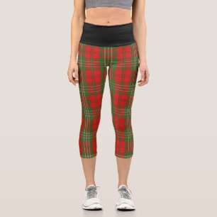 Classic Clan Scott Tartan Plaid Capri Leggings