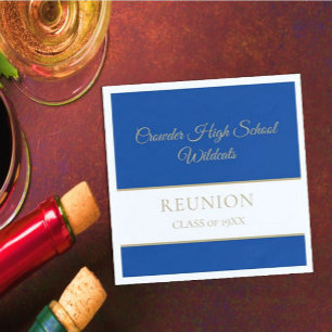 Classic, class reunion napkins