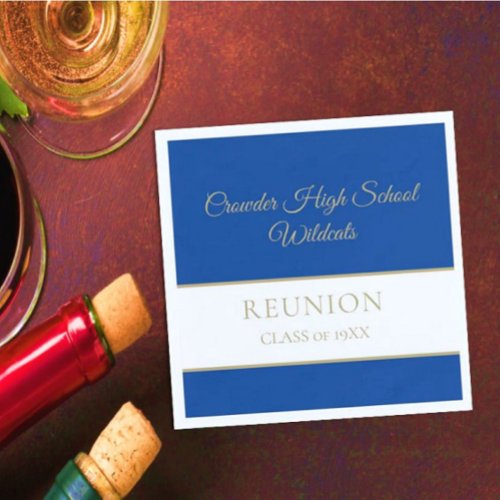 Classic class reunion napkins