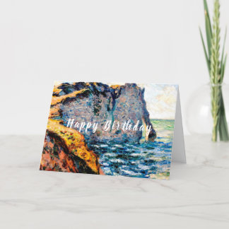 CLASSIC CLAUDE MONET PAINTING DESIGN HOLIDAY CARD
