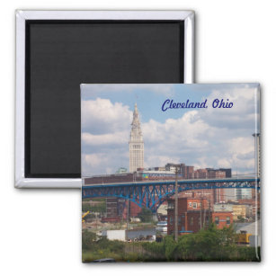 Classic Cleveland View Magnet