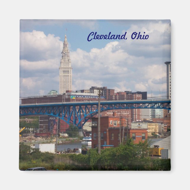 Classic Cleveland View Magnet (Front)