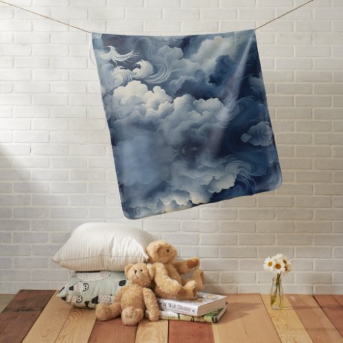 Classic Cloud Art Baby Blanket