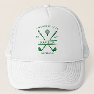 Classic Club Name Forest Green Golf Hat