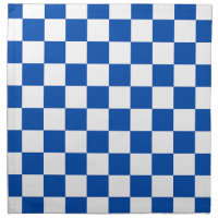 Classic cobalt blue checkerboard