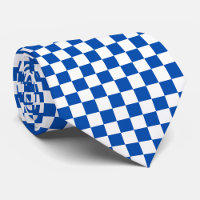 Classic cobalt blue checkerboard
