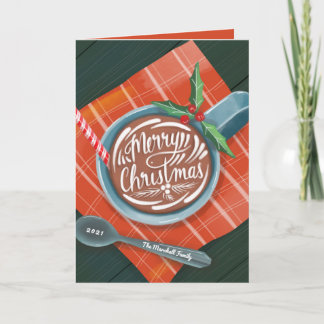 Classic Cocoa Merry Christmas Mug Non-Photo Holiday Card