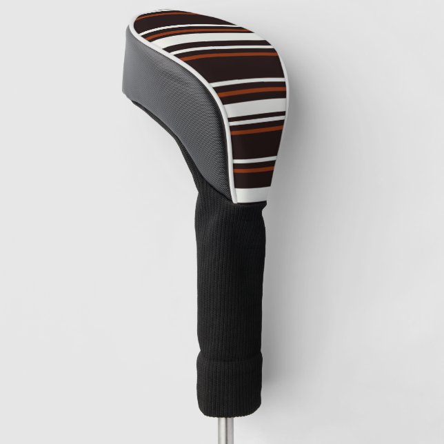 Classic Coffee Brown Golf Head Cover (Angled)