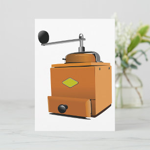 Classic Coffee Grinder Invitation