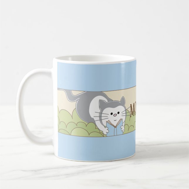 Classic coffee mug "Blue Cat Mommy's Sippy Cup" (Left)