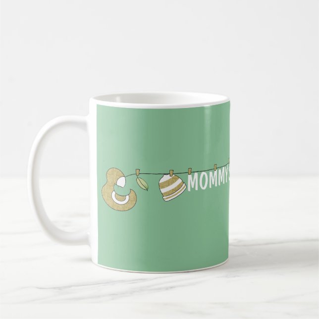 Classic coffee mug "Gold Bird Mom's Sippy Cup" (Left)