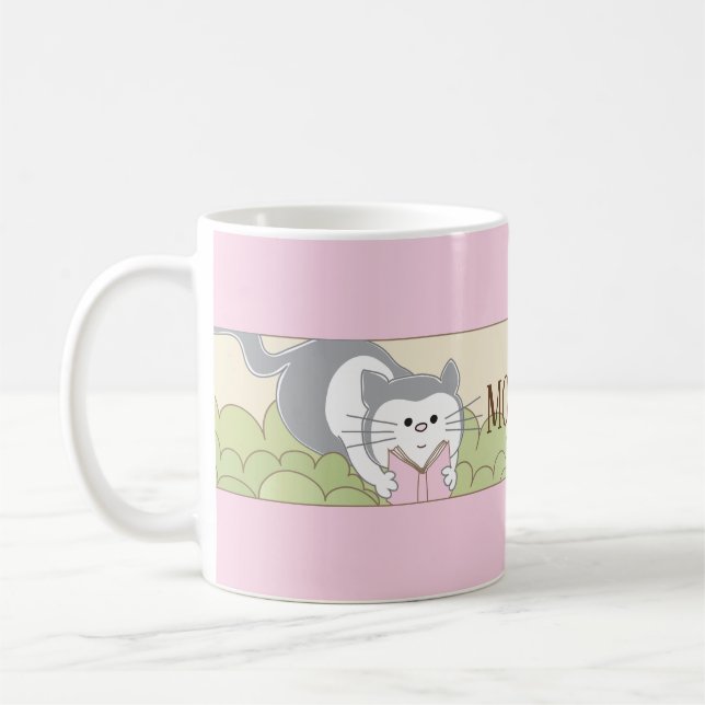 Classic coffee mug "Pink Owl Mommy's Sippy Cup" (Left)