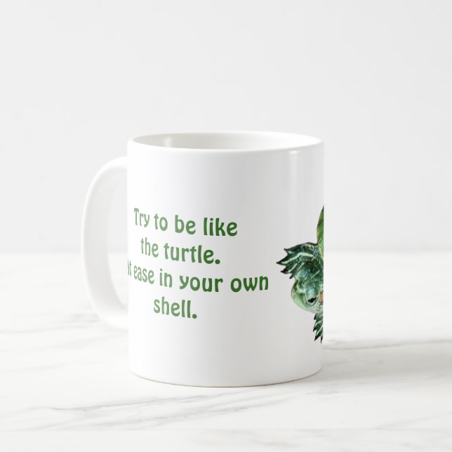 Classic Coffee Mug Turtle (Front Left)