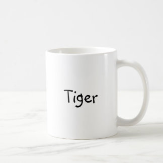 Classic coffee mug with "Tiger"