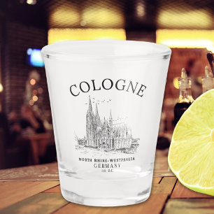 Classic Cologne Cathedral Germany Vista Shot Glass