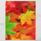 Classic Colored Autumn Fall Leaf Print (Front)