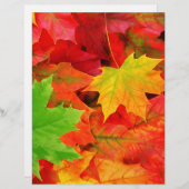 Classic Colored Autumn Fall Leaf Print (Front/Back)