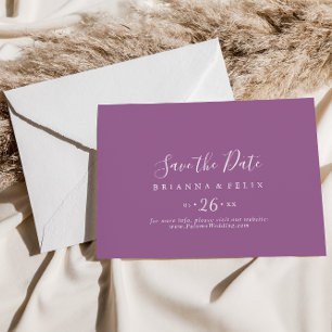 Classic Colorful Coordinate Horizontal Wedding  Save The Date