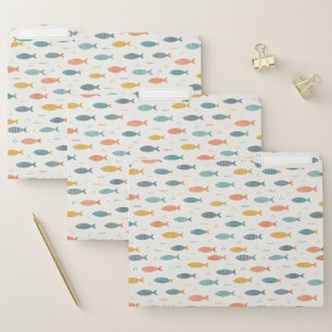 Classic Colorful Fish File Folder