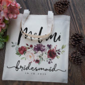 Classic Colorful Roses Floral Canvas Tote Bag (Side)
